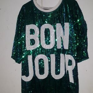 Bon Jour sparkly shirt/dress